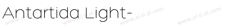 Antartida Light字体转换